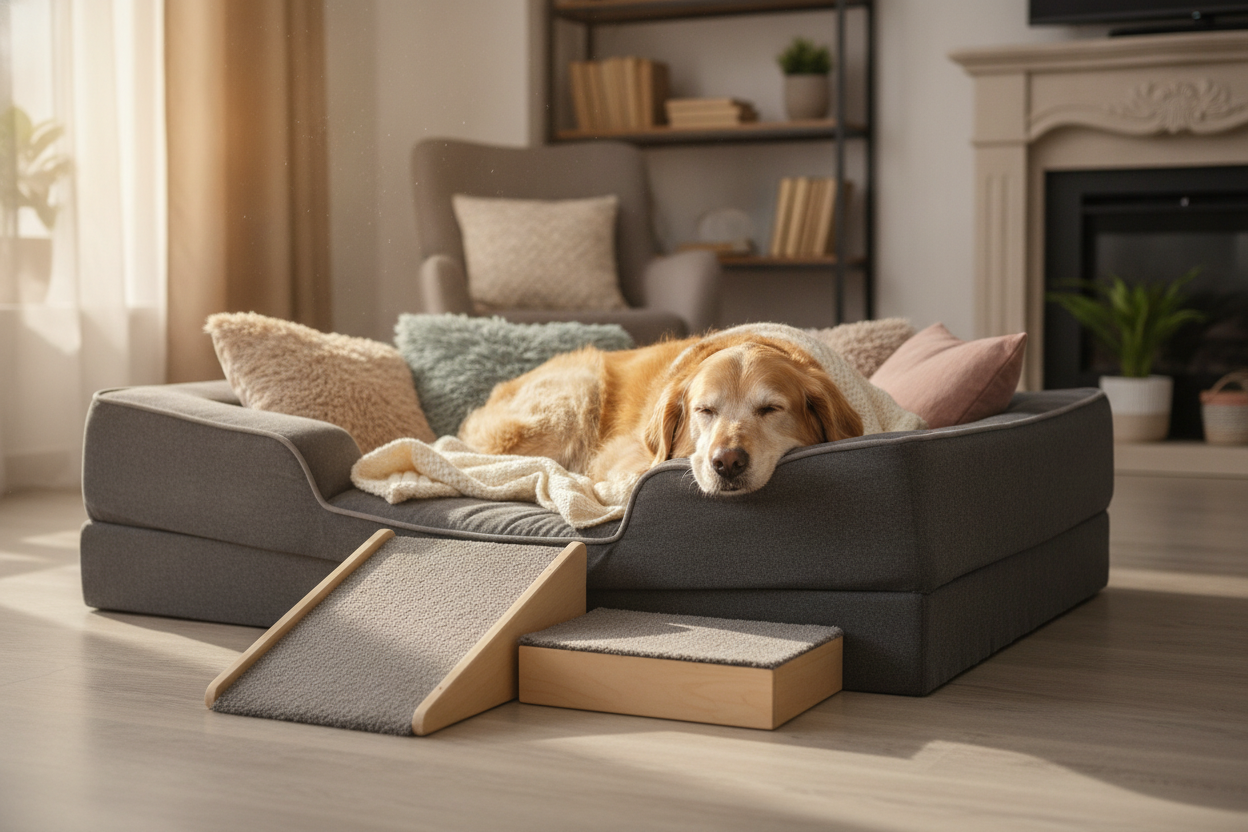Comment aménager sa maison pour un chien senior et l’aider à rester à l’aise au quotidien