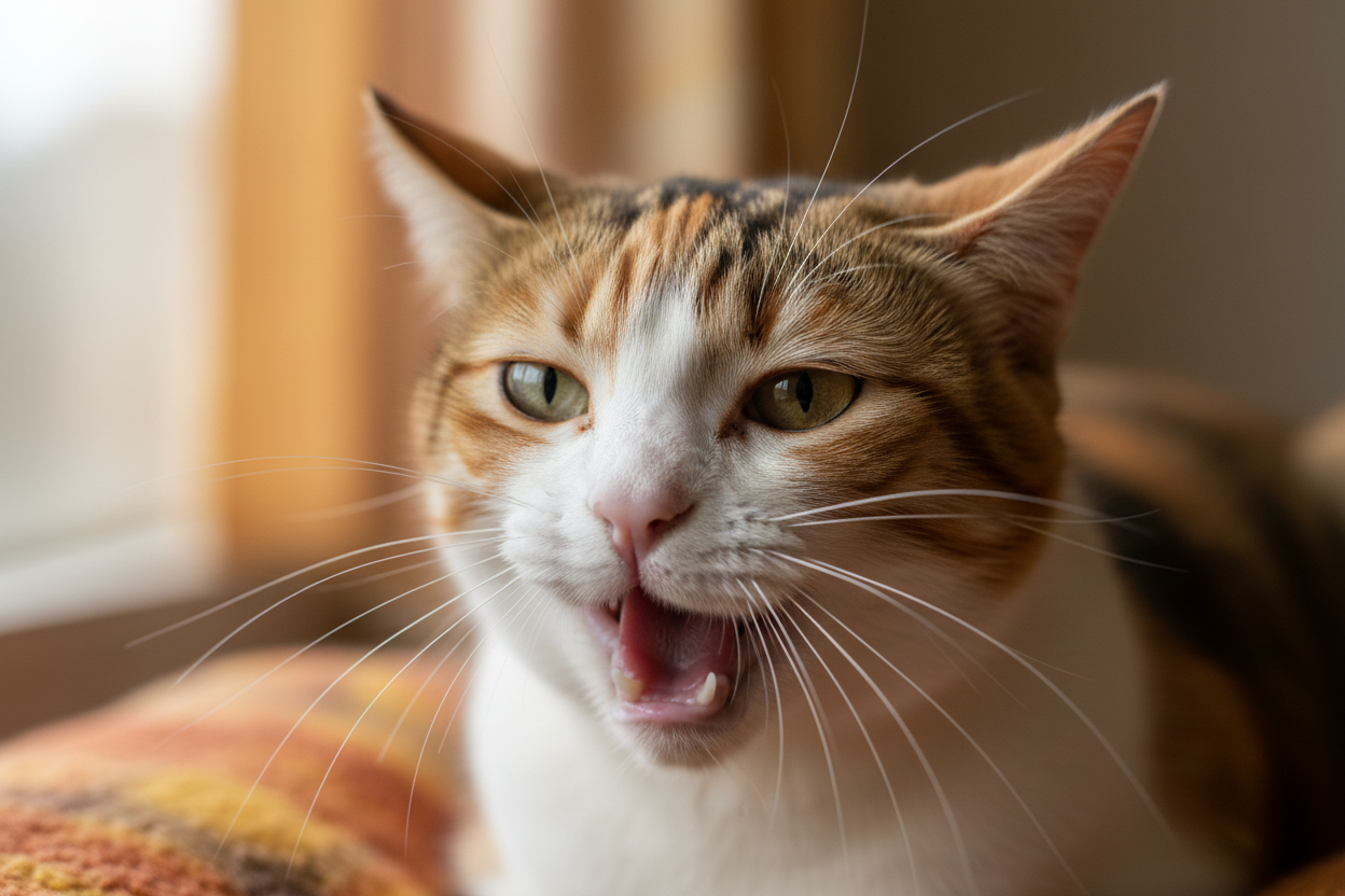 Chat qui tousse : causes possibles, signes d’alerte et bons réflexes à adopter
