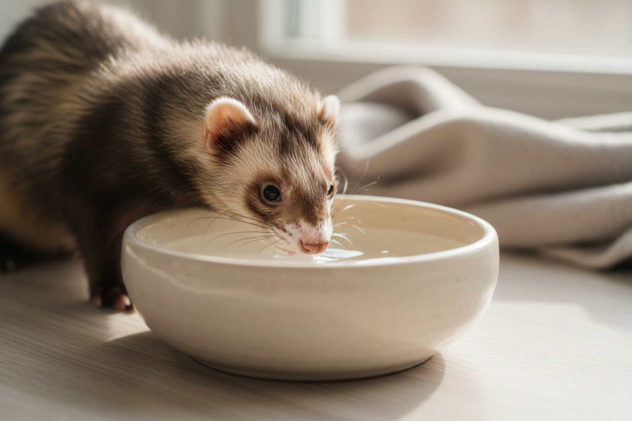 Comprendre et combler les besoins en eau de votre furet
