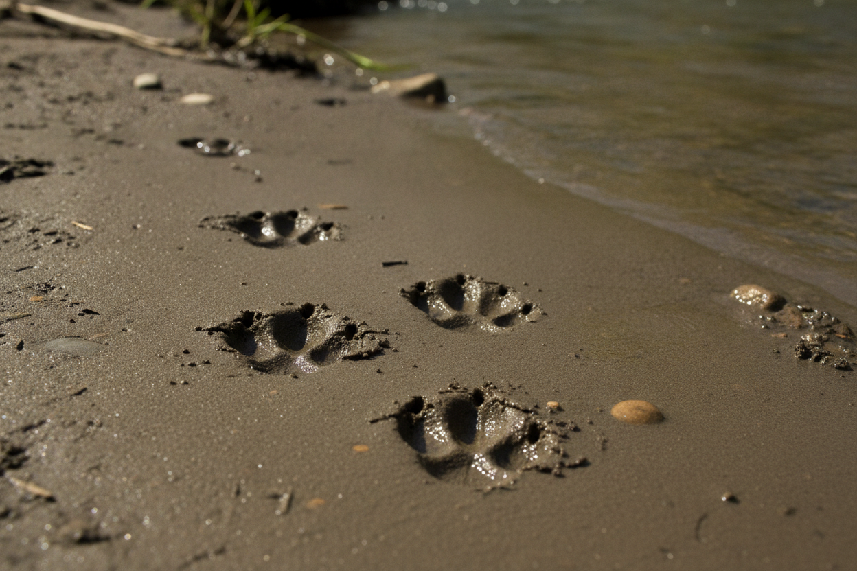Empreinte de loutre : comment l’identifier facilement au bord de l’eau