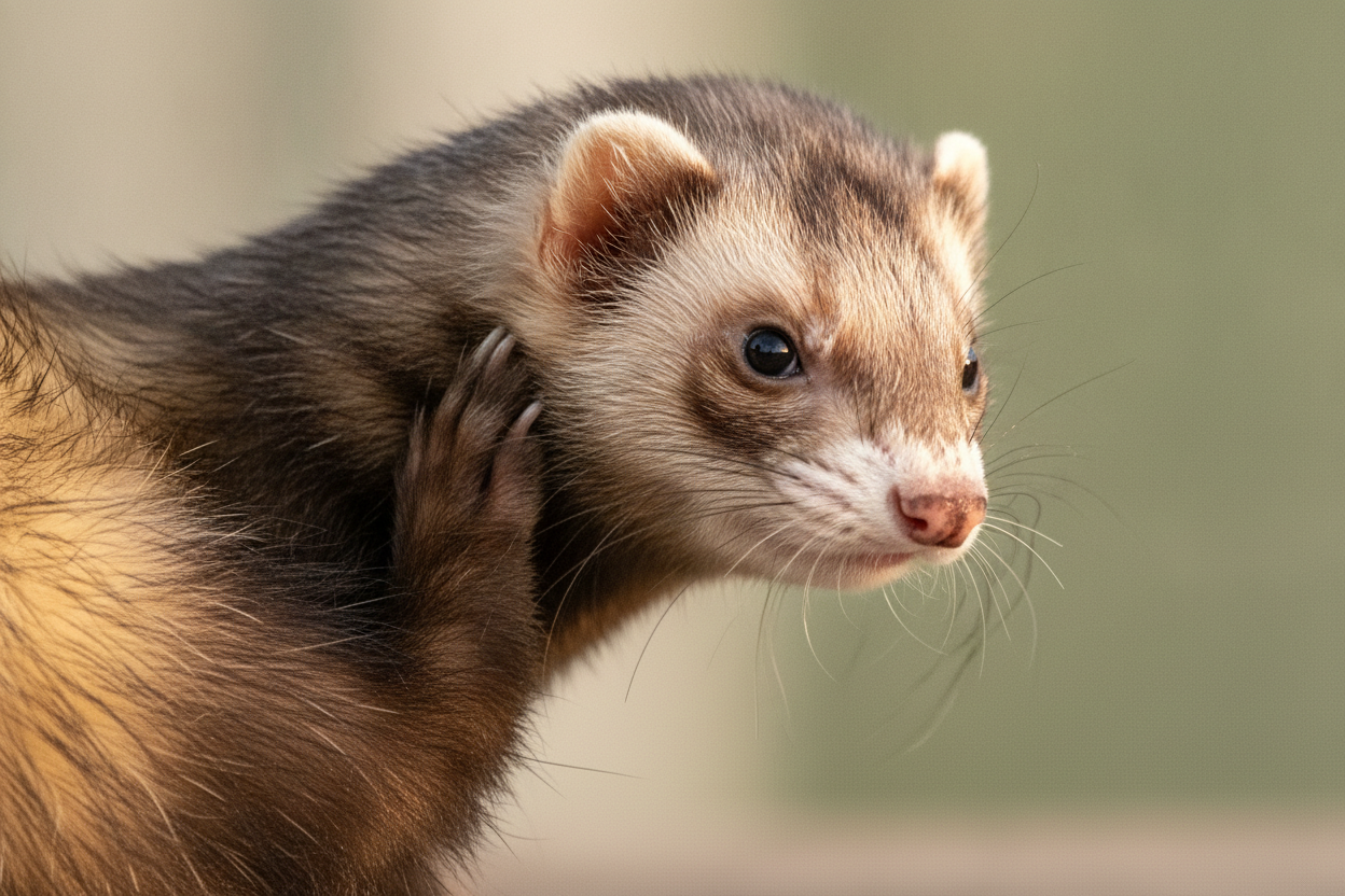 Furet qui se gratte : quand est-ce normal et quand faut-il consulter ?
