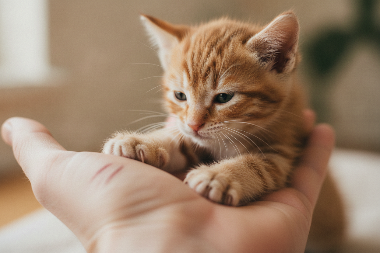 Maladie des griffes du chat : symptômes, risques et soins