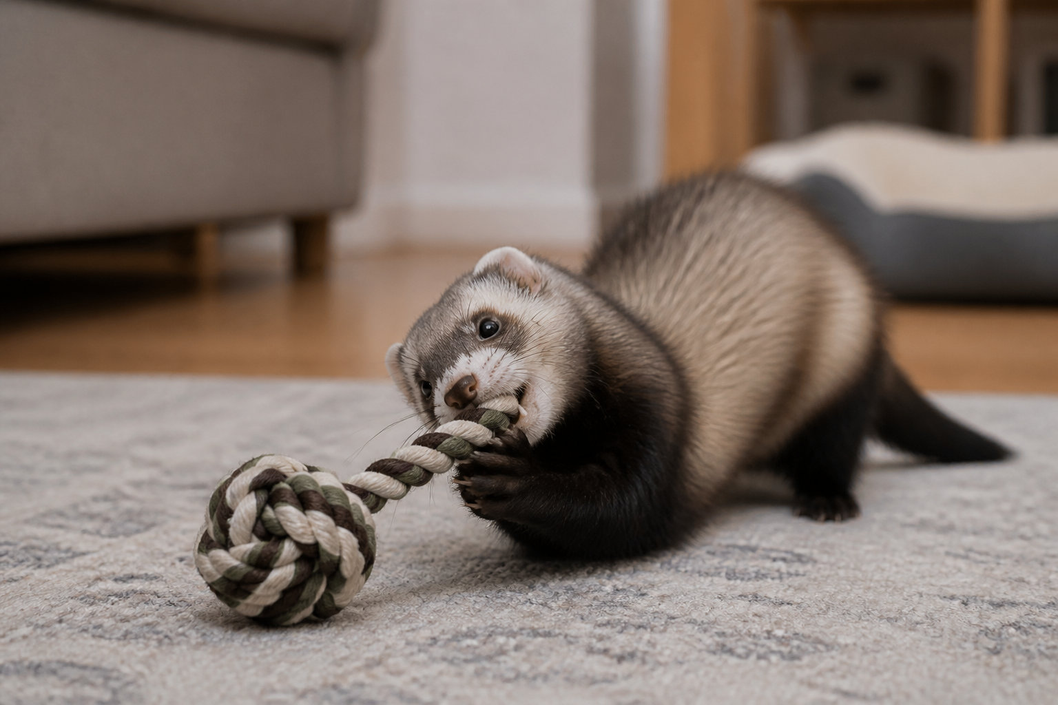 Pourquoi votre furet mord et comment interpréter ce geste